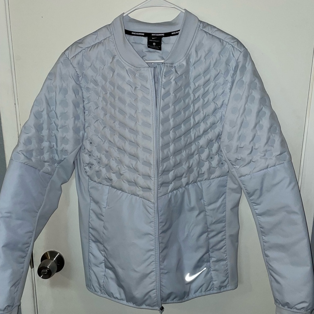 Nike Light Gray Quilted Jacket